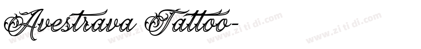 Avestrava Tattoo字体转换